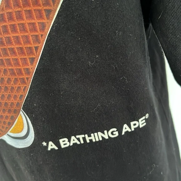 Vans x a bathing ape black tshirt size medium - Picture 3 of 10